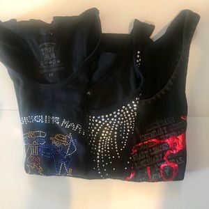 Bundle of 3 Tank Embellished Tank Tops